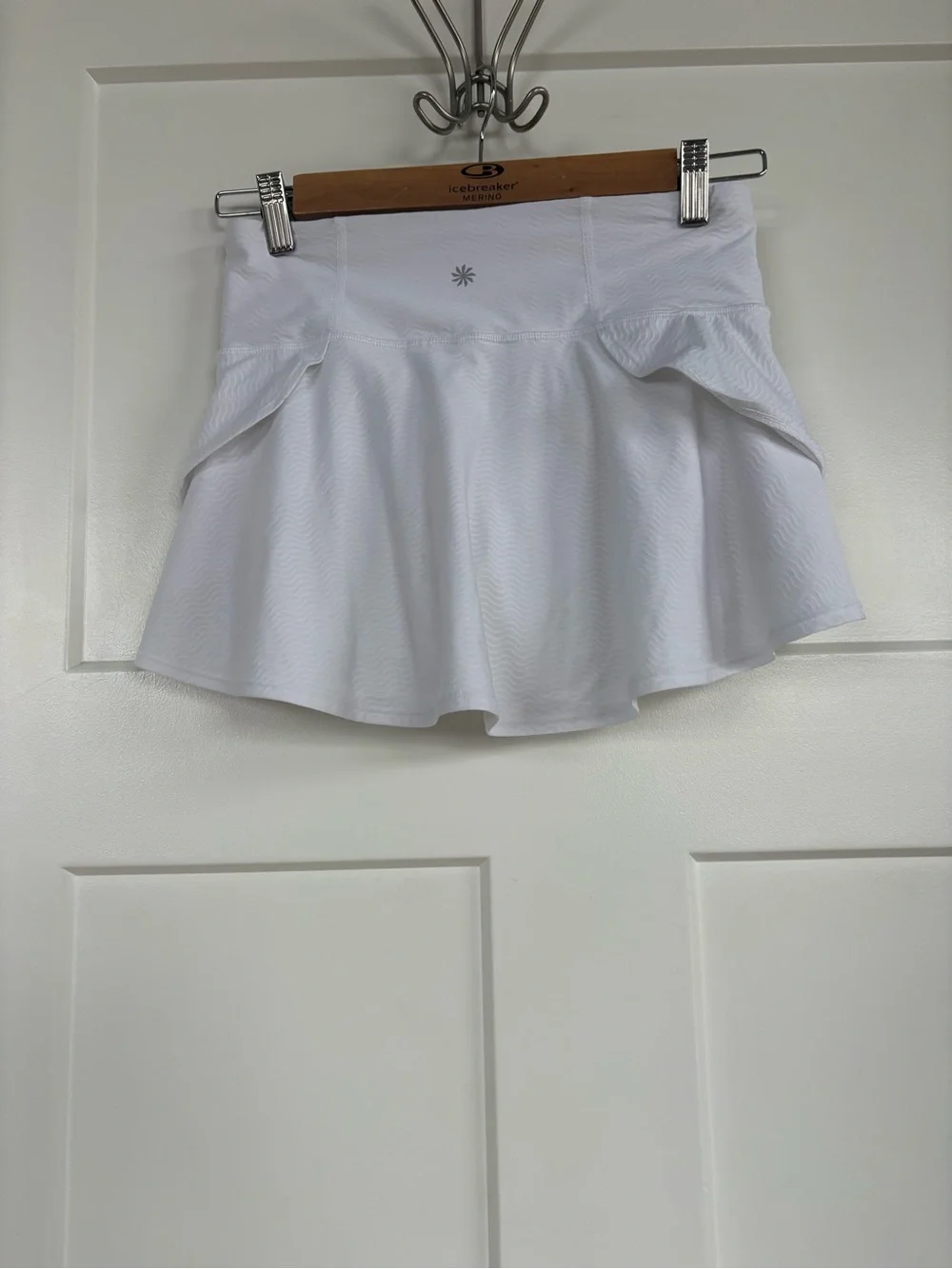 Athleta Girl White Wave Texture Hooded Jacket and Skort Set Size 12